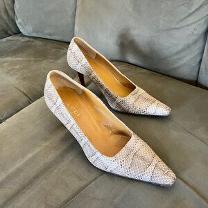Vintage Gucci Snakeskin Heels Size 37 1/2 C